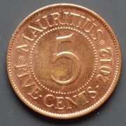 Mauritius - 5 Cents 2012