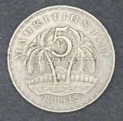 Mauritius - 5 rupee 1991
