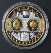 Medaile Evropa - Monako - zlatá