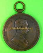 Medaile Za statečnost F. J. I. bronzová medaile