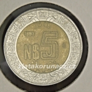 Mexiko-5 pesos 1993