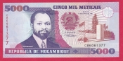 Mosambique - 5000 Meticais 1991 