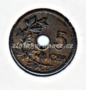 Belgie - 5 cent  1904 Cen.