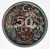 Turecko - 50 lira 1986