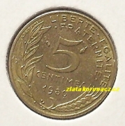 Francie - 5 centimes 1980