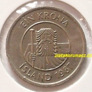Island - 1 krona 1987