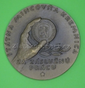 Štátna mincovňa Kremnica - za záslužnú prácu -bronzová 