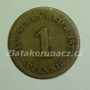 Německo - 1 Reich Pfennig 1875 C
