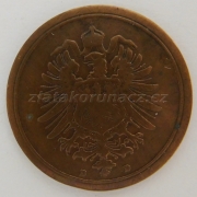 Německo - 1 Reich Pfennig 1876 D
