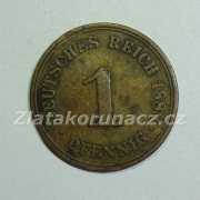 Německo - 1 Reich Pfennig  1888 A