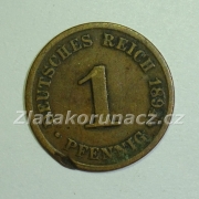 Německo - 1 Reich Pfennig 1894 J