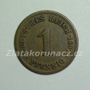 Německo - 1 Reich Pfennig 1897 D