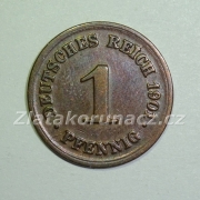 Německo - 1 Reich Pfennig 1901 D