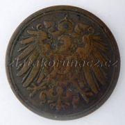 Německo - 1 Reich Pfennig 1904 D