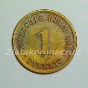 Německo - 1 Reich Pfennig 1907 G