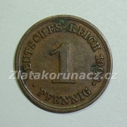 Německo - 1 Reich Pfennig 1908 E