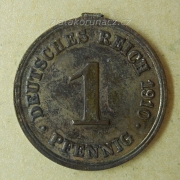 Německo - 1 Reichspfennig 1910 G