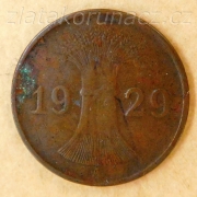 Německo - 1 Reichspfennig 1929 A