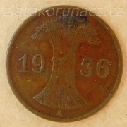 Německo - 1 Reichspfennig 1936 A