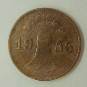 Německo - 1 Reichspfennig 1936 J