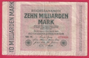 Německo - 10 Milliarden mark 1.10.1923 - série GB-15