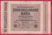 Německo - 10 Milliarden mark 1.10.1923 - série RH-20