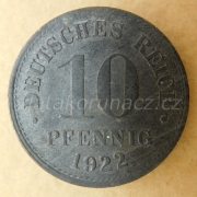 Německo - 10 Pfennig Reich 1922
