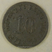 Německo - 10 Reich Pfennig 1891 A