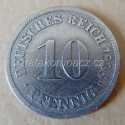 Německo - 10 Reich Pfennig 1896 A