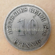 Německo - 10 Reich Pfennig 1898 A