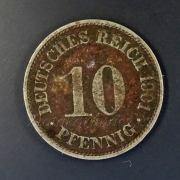 Německo - 10 Reich Pfennig 1901 F