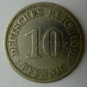 Německo - 10 Reich Pfennig 1901 J