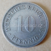 Německo - 10 Reich Pfennig 1905 F