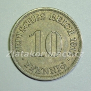 Německo - 10 Reich Pfennig 1912 J