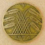 Německo - 10 Rentenpfennig 1924 J