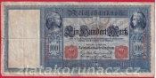 Německo - 100 mark 21.4.1910 - série B-červený