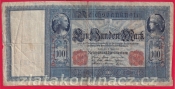 Německo - 100 mark 21.4.1910 - série D-červený