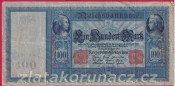 Německo - 100 mark 21.4.1910 - série F-červený