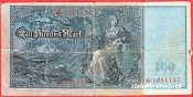 Německo - 100 mark 21.4.1910 - série G-červený