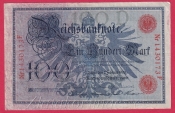 Německo - 100 mark 7.2.1908 - série F-červená