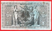 Německo - 1000 mark 21.4.1910 - série C-F-zelená