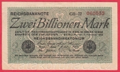 Německo - 2 Billionen mark 5.11.1923 - série GB-22