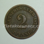 Německo - 2 Reich Pfennig 1875 B