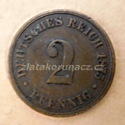 Německo - 2 Reich Pfennig 1875 E
