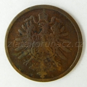 Německo - 2 Reich Pfennig 1876 E