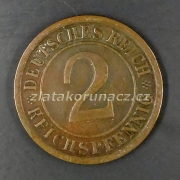 Německo - 2 Reichspfennig 1924 A