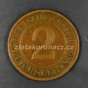 Německo - 2 Reichspfennig 1924 J