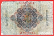 Německo - 20 mark 19.2.1914 - série M