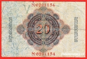 Německo - 20 mark 19.2.1914 - série N