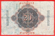 Německo - 20 mark 19.2.1914 - série P